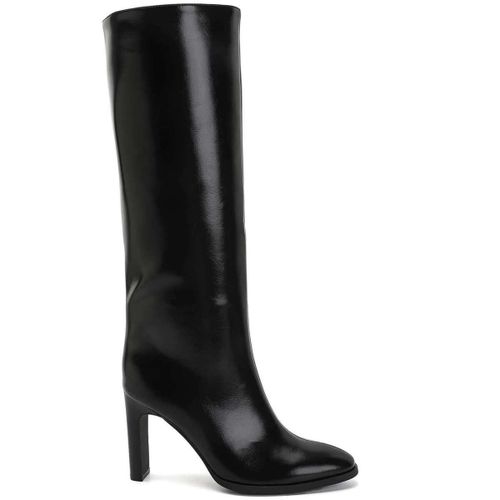 Bottes à talon Bottes Hautes en simili-Cuir Glacé - noir - Vera Collection - Modalova