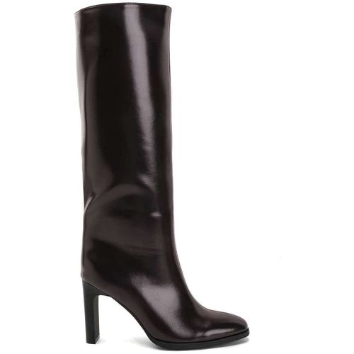 Bottes à talon Bottes Hautes en simili-Cuir Glacé - brown - Vera Collection - Modalova