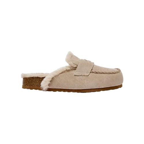 Chaussons Mules Moccasins Fourrées - taupe - Vera Collection - Modalova