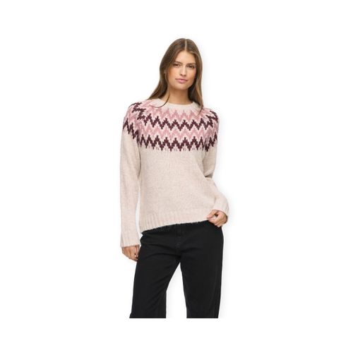 Pull Toni Knit - Super Light Natural Melange/Port Royal - Vila - Modalova