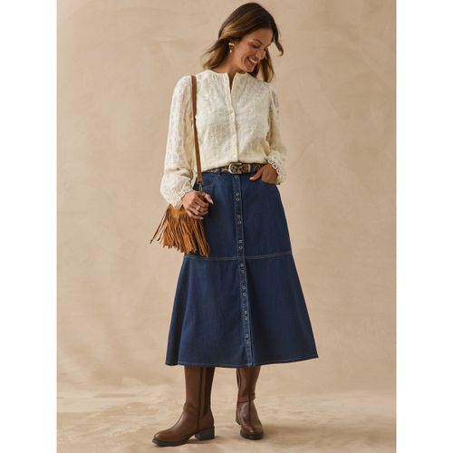 Jupes Jupe effet denim coupe évasée - Daxon - Modalova