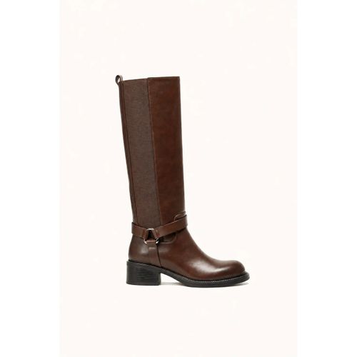Bottes Bottes Marron Plateforme avec bride sangle - Vera Collection - Modalova