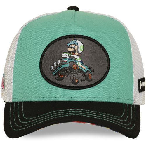 Casquette Casquette trucker premium avec filet et patch Mario Kart Luigi - Capslab - Modalova
