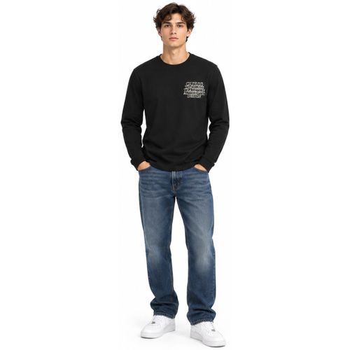 T-shirt Cn Ls Outline Logo Stitching T - Guess - Modalova