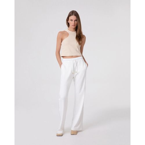 Pantalon Dritto Vita Alta Viscosa C/Inserti Raso - Hinnominate - Modalova