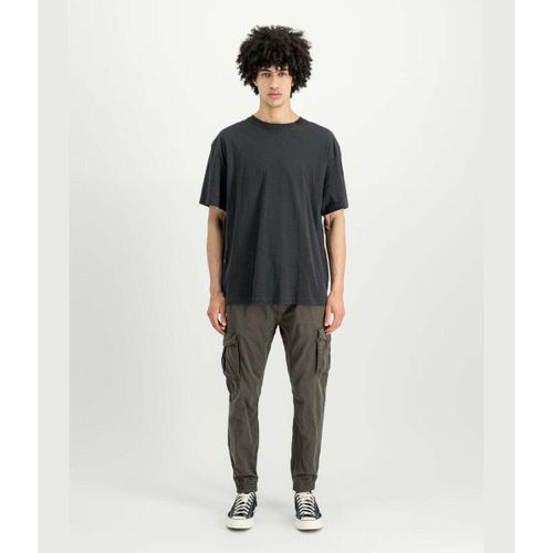 Pantalon Cotton Twill Jogger Greyblack - Alpha Industries - Modalova