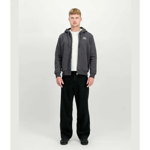 Sweatshirts à capuche Basic Zip Hoodie SL Vintage Grey - Alpha Industries - Modalova