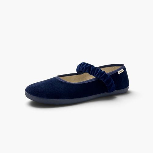 Chaussons Babies Barefoot Velours Bride Froncée - Pisamonas - Modalova