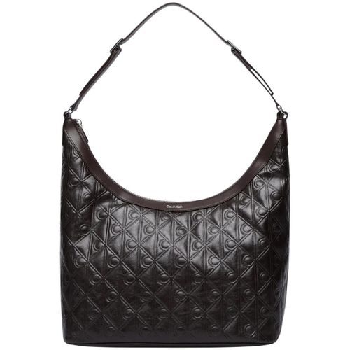 Sac EMBLEM AOP DEBOSSED MEDIUM SHBAG LV04F3875G - Calvin Klein Jeans - Modalova
