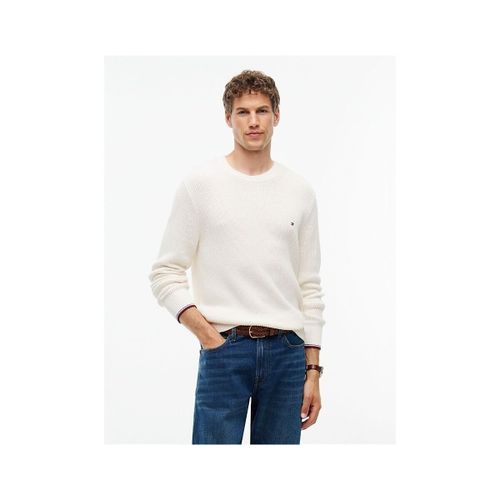 Pull MW0MW41516 RWB RIB CREW-Z00 IVORY PETAL - Tommy Hilfiger - Modalova
