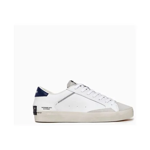 Baskets DISTRESSED 17004PP6-WHITE BLU - Crime London - Modalova