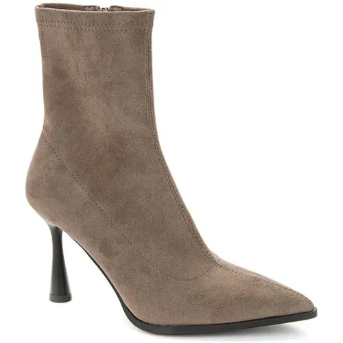 Bottines Women's Beige Dress Ankle Boots - Betsy - Modalova