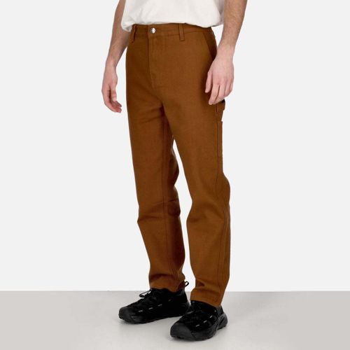 Pantalon Pantalone Lungo Uomo Canvas Carpenter Pants Tobacco - Dolly Noire - Modalova