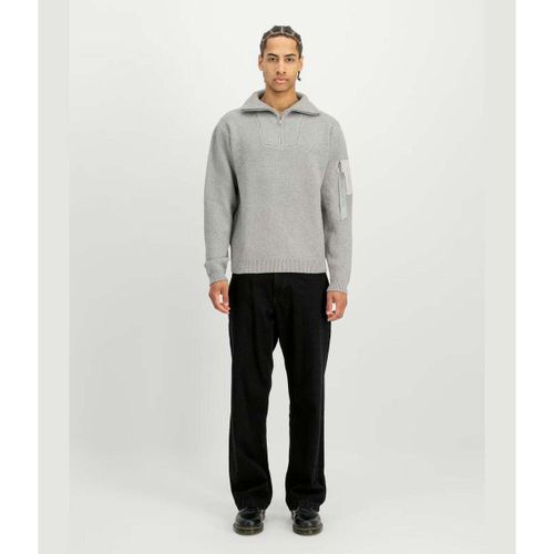 Pull Knitted Troyer Silver - Alpha Industries - Modalova