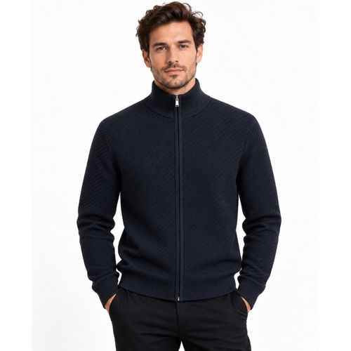 Sweat-shirt Pull Zippé Loretti noir - BOSS - Modalova