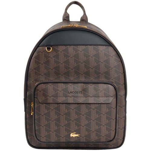 Sac a dos Sac à dos The Blend Monogramme Noir Shiitake - Lacoste - Modalova