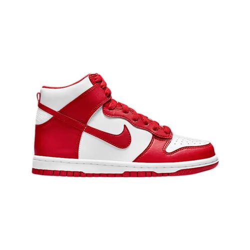 Baskets montantes Baskets Dunk High cuir blanc et rouge - Nike - Modalova