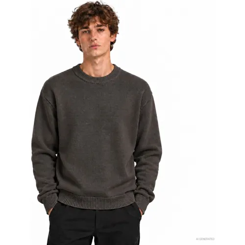 Sweat-shirt Crew Neck Sweater Cotton Singl - Bomboogie - Modalova