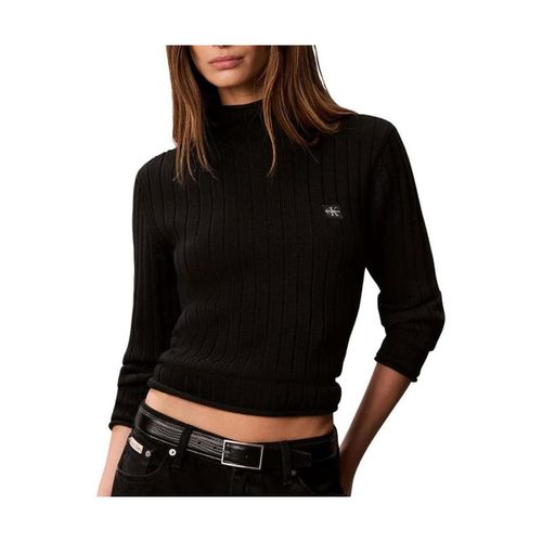 Pull Calvin Klein Jeans Woven Label - Calvin Klein Jeans - Modalova