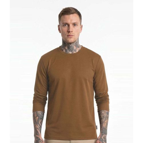 T-shirt Vintage Long Sleeve Tee Camel - Berna - Modalova
