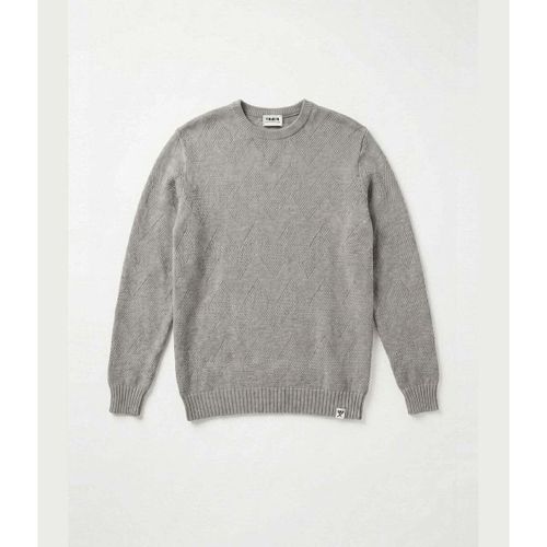 Pull Herringbone Crew Neck Grey - Berna - Modalova
