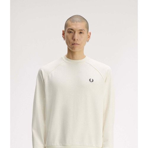 Pull Tipped Crew Neck Sweatshirt Ecru - Fred Perry - Modalova
