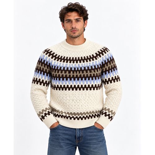 Sweat-shirt Pull Fiotto Beige - BOSS - Modalova