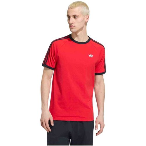 T-shirt 3-Stripes "Vivid Red / Black" - adidas - Modalova