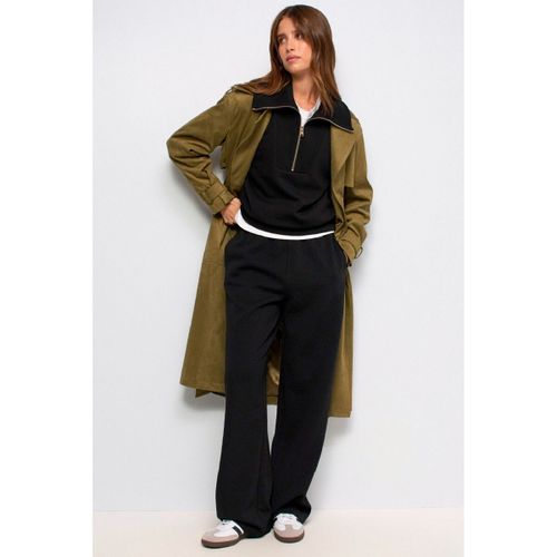Pull Sweat JACQUARD ZIPPE Noir - Salsa - Modalova