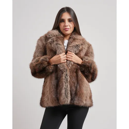 Blouson Veste en écofourrure dégradée - Manila Grace - Modalova