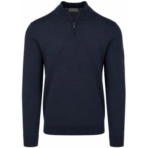 Sweat-shirt Race Pull Demi-Zip Marine - Suitable - Modalova