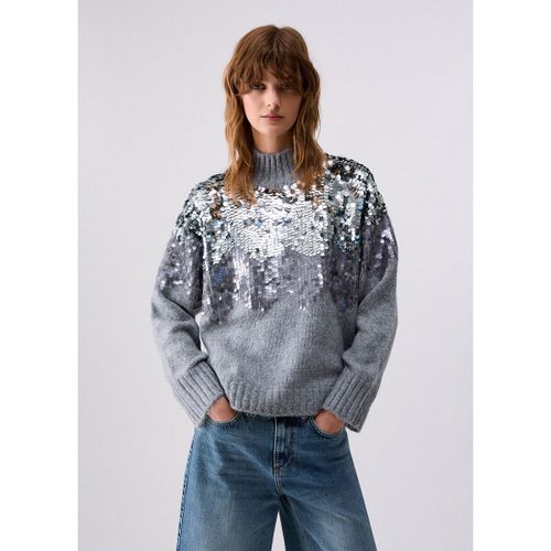 Pull Maille en laine avec paillettes - Liu Jo - Modalova