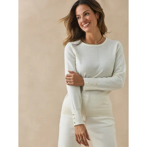 Pull Pull col rond avec laine mérinos - Daxon - Modalova