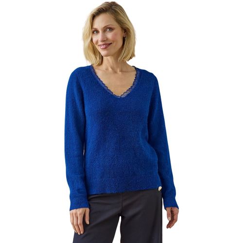 Pull Pull court col V dentelle - Daxon - Modalova