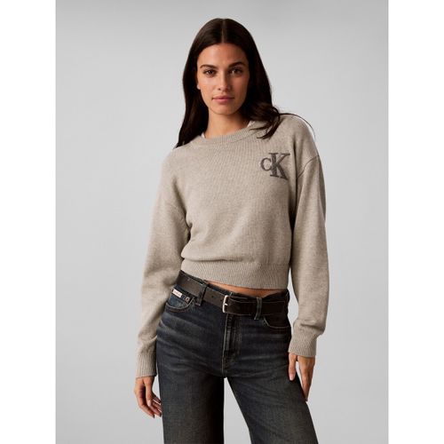 Sweat-shirt Ls Terry Monologo Sw - Calvin Klein Jeans - Modalova