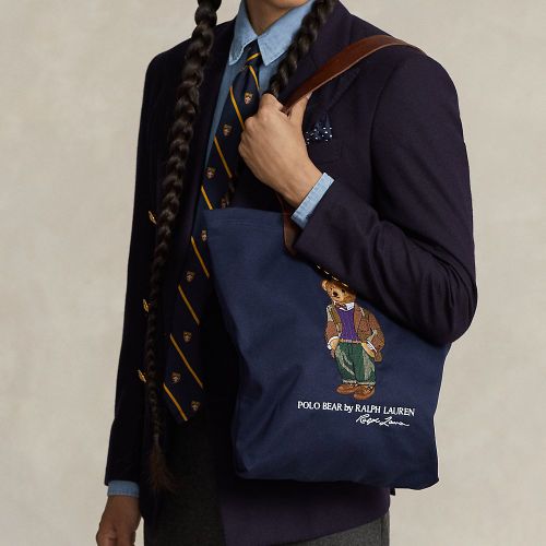 Cabas Polo Bear en sergé - Polo Ralph Lauren - Modalova