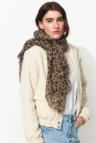 Foulard léopard Imprimé camel - Promod - Modalova