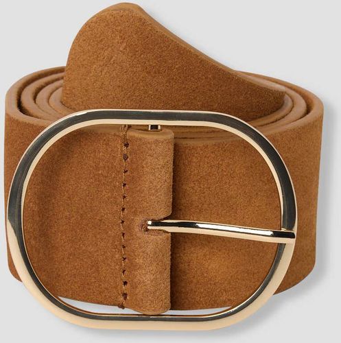 Ceinture en cuir suédé Camel M - Promod - Modalova