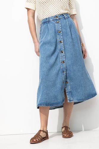Jupe midi en lyocell Jean clair 48 - Promod - Modalova