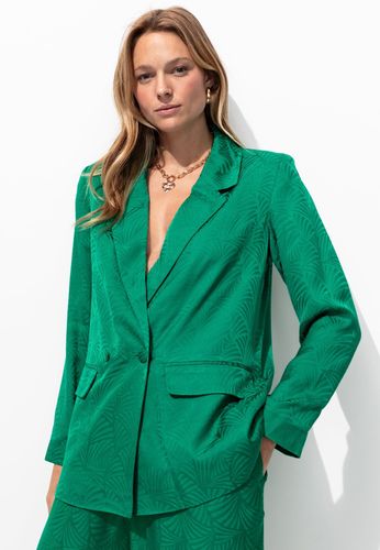 Veste de tailleur en satin Vert clair 36 - Promod - Modalova