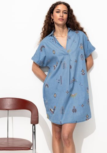 Robe courte brodée Jean clair 34 - Promod - Modalova