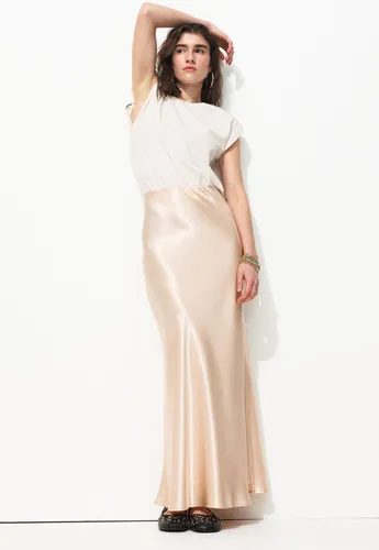 Robe effet 2 en 1 Ecru M - Promod - Modalova