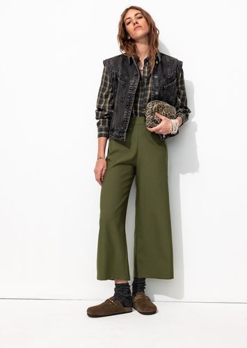 Pantalon large cropped Mousse - Promod - Modalova