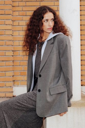 Veste de tailleur à capuche Gris clair - Promod - Modalova