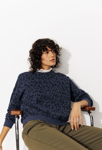 Sweat-shirt imprimé léopard Imprimé bleu L - Promod - Modalova