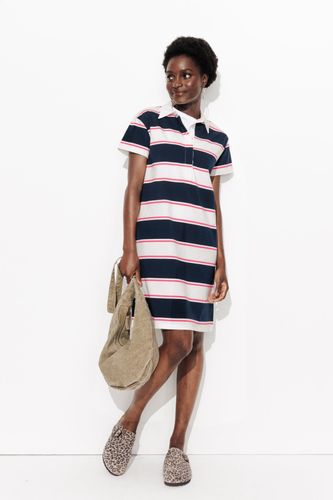 Robe-polo rayée en jersey Rayé écru XL - Promod - Modalova