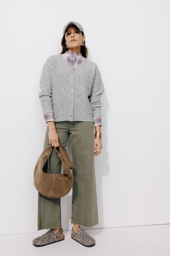 Cardigan torsadé Gris clair - Promod - Modalova