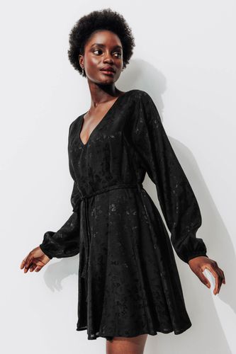 Robe courte évasée Noir - Promod - Modalova