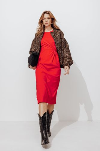 Robe mi-longue en jersey Rouge L - Promod - Modalova