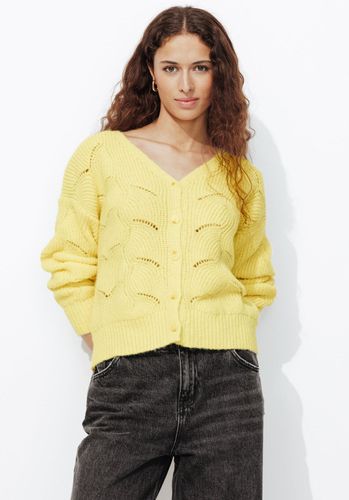 Cardigan torsadé Jaune Citron - Promod - Modalova